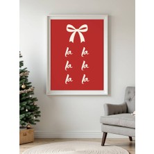 Fuart.Co La La La ve Kurdela Djital Baskı Noel Temalı Poster (Çerçevesiz) Nofu