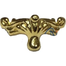 Flamex Köşe Etekli Sandık Ayağı, Kutu Ayak 1,5 cm - Sarı, 100 Adet