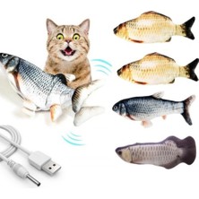 Acornbella Hareketli Balık Kedi Oyuncağı Şarjlı