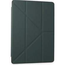 Eco Port Samsung Galaxy Tab A9 Plus Kılıf Kalemlikli Mars Tablet Kılıfı - Koyu Yeşil