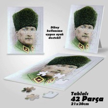 Asilmeydan Asil Hobi Kalpaklı Mustafa Kemal Atatürk -Yapboz - Ayak Destekli Çerçeveli 42 Parça Puzzle