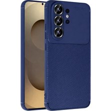 Wowacs Samsung Galaxy S26 Ultra Uyumlu Kılıf Karbon Tasarım Kamera Korumalı Silikon Telefon Kılıfı Kapak