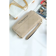 Choscale Telefon Bölmeli Tek Fermuarlı Yumuşak Dokulu Kartlıklı Cüzdan