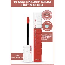 Luua Maybelline New York Super Stay Matte Ink City Edition Likit Mat Ruj - 130 Self-Starter