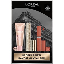 Luua L'oreal Paris Panorama Maskara & Glotion 902 & Matte Resistance Likit Mat Ruj - 115