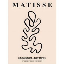 Fuart.Co Matisse Tekil Akış Matisse Sanat Serisi Dijital Baskı Poster (Çerçevesiz) Mtfu