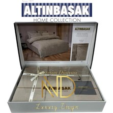 LTG Nova Jakarlı Saten Çift Kişilik Nev Takımı Perle Sabre