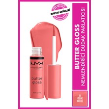 Luua Nyx Professional Makeup Dudak Parlatıcısı - Butter Gloss Crème Brulée 15 G