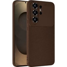 Wowacs Samsung Galaxy S26 Ultra Uyumlu Kılıf Karbon Tasarım Kamera Korumalı Silikon Telefon Kılıfı Kapak