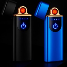 Gusion Dokunmatik Alevsiz Elektrikli Çakmak USB Şarjlı Adaptör, Powerbank  Bilgisayar Üzerinden Kolay Şarj