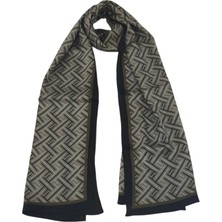 Fendi F  Desen  Vual Ipek Şal  Kahve Vizon