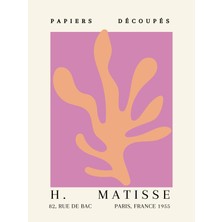 Fuart.Co Matisse Pembe Düşler Matisse Sanat Serisi Dijital Baskı Poster (Çerçevesiz) Mtfu