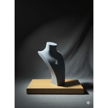 Kaan3D Takı Büstü-Takı Sergileme ve Fotoğraf Çekim Standı-Şık Tasarımlı Kolye Sergileme Standı-Plastik