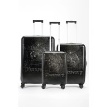 Cambridge Polo Club Discovery Kırıılmaz Sert Gövde Kilitili 8 Tekerlek Valiz Seti DL18HA