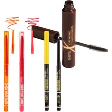 Pastel x Arzu Sabancı Maskara + Suya Dayanıklı Göz Kalemi 409 ve 407 + Elite Göz Kalemi (Krem Rengi)