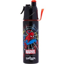Smiggle Spider Lisanslı Paslanmaz Çelik Çocuk Suluk – 500 Ml, Spritz Kapaklı