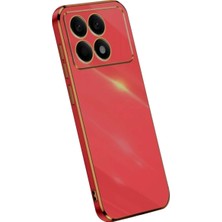 Magicool Xiaomi Poco X6 Pro Kılıf Volet Silikon - Kırmızı