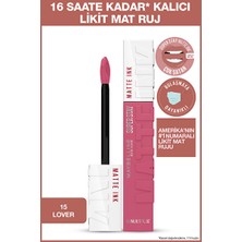 Luua Maybelline New York Super Stay Matte Ink Likit Mat Ruj - 15 Lover - Pembe