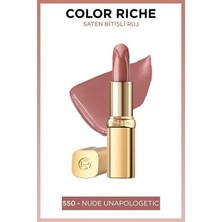 Luua L'oreal Paris Color Riche Saten Bitişli Ruj - 550 Nude Unapologetic