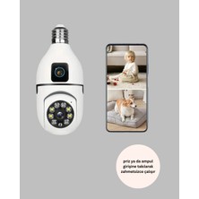 Bi Seyyar 360 Derece Panoramik Wifi Kamera – Full Hd Ev Güvenlik Sistemi