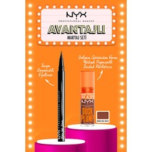 Luua Nyx Professional Makeup Epic Ink Liner Black - Siyah Eyeliner &duck Plump Dolgun Görünüm Dudak Parlatıcısı-07 Mocha Me Crazy