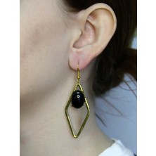 Esha Doğal Taş Oniks Doğal Taşlı Kadın Küpe EUKU34O