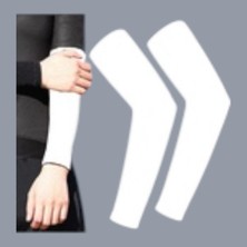 Dellardo Motosiklet Kurye Kol Kılıfı (Güneş Koruyucu) (Beyaz)