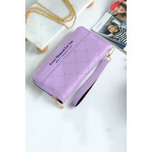 Choscale Telefon Bölmeli Tek Fermuarlı Yumuşak Dokulu Kartlıklı Cüzdan