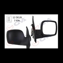 Viewmax Renault Kangoo Iıı  2008  Dış Dikiz Aynası Sol Elektrikli Isıtmalı, Astarlı Kapak, Dısbükey Cam Sol  (Oem NO:7701068840)