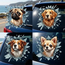 Acornbella Fulcar Köpek Tasarımlı Araç Stickerı