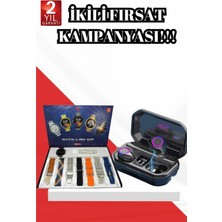 Starseven 2025 Model Çok Kordonlu Akıllı Saat ve Bluetooth Kulaklık El Fenerli