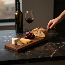 Qarqa “solo Anka” – Doğal Ceviz Sunum Tahtası El Yapımı -45X10X1.5 cm -Lazerle Kişiselleştirme