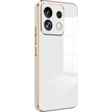 Magicool Xiaomi Poco M6 Pro 4g Kılıf Volet Silikon - Beyaz
