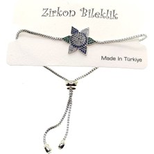 TRY Gümüş Renk Güneş Asansör Zirkon Bileklik - 2731
