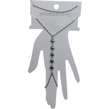 TRY Gümüş Renk 5 Yıldız Çelik Şahmeran - 3507