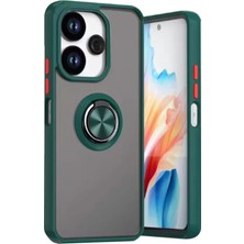 Magicool Xiaomi Redmi 13 4g Kılıf Montreal Yüzüklü Silikon Kapak - Yeşil