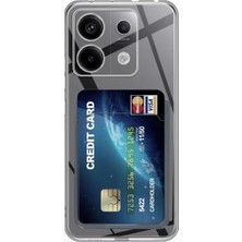 Magicool Xiaomi Poco X6 Kılıf Kart Şeffaf Silikon - Şeffaf