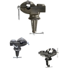 Maxkraft Profesyonel Tutuş Gücü 60 mm 360° Dönerli Mini Masa Mengenesi