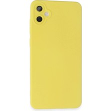 Magicool Samsung Galaxy A05 Kılıf Nano Içi Kadife Silikon - Sarı