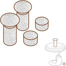 Colezium Kedi Köpek Su Pınarı Yedek Sünger Filtresi  4\'LÜ Set