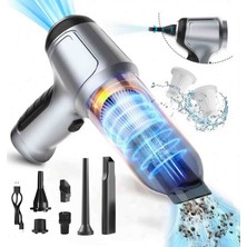 Beemen 3 Kademeli Kablosuz Mini El Süpürgesi – Yüksek Emiş Güçlü, Çok Başlıklı Araç ve Ev Tipi