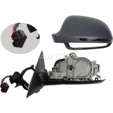 Viewmax Vw A3  2008 2012 Dış Dikiz Aynası Sol Elektrikli Isıtmalı Astarlı Sinyallı Kör Noktalı 5 Kapı (8 Pın) (Oem NO:8P1858531EB)