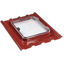 Çatı Çıkış Kapağı, Trapez Uyumlu, Ral 3009, Bordo