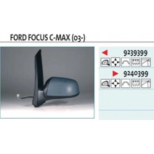 Viewmax Ford C-Max 2003- Dış Dikiz Aynası Sağ 10H7P (Oem NO:3M5117682CS)
