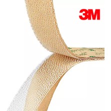 SLC Marketim Şeffaf Cırt Dual Lock SJ4570 Yapışkanlı Cırt 1000 Kez Açılıp Kapanabilir 25MM x 25CM