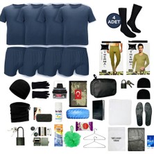 Askerimalzeme.com 4'lü Kışlık Ekonomik Havacı Bedelli Asker Seti