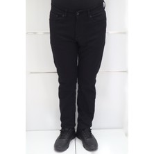 Denim Cartel Fistan Store Erkek Siyah Yüksek Bel Rahat Kesim Boru Paça Jean Pantolon