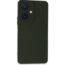 Magicool Vivo Y27 Kılıf Nano Içi Kadife Silikon - Koyu Yeşil