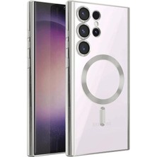 Magicool Samsung Galaxy S23 Ultra Kılıf Kross Magneticsafe Kapak - Titan Gri