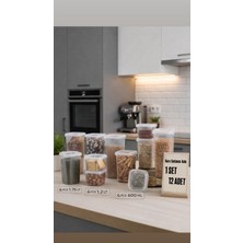 TD 12’li Saklama Kabı-Set - Farklı Hacimlerde, Buzdolabı ve Mutfak Düzenleyici, Kırılmaz Saklama''